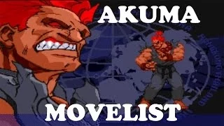 Street Fighter Alpha 3 - Akuma Move List