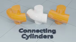 Blender - Connecting Cylinders - #15 Subdivision Surface Modelling in Blender