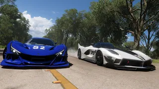 Apollo takes on The Goliath for the 'Take it to the Limit' Seasonal Championship in Forza Horizon 5