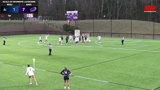 Women's Lacrosse: Amherst vs. Westfield State Highlights (3/26/24)