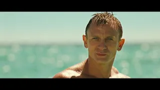 Casino Royale -Bond Rises out of the Water in Swimming Trunks -James Bond -007 -Daniel Craig