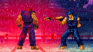 Dark Ryu Vs. Railer - Shadowy Shotokan