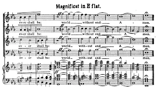 Charles Wood - Magnificat in E-Flat Major. {w/ score.}