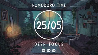 Lofi study space ★︎ 25 Minute Timer ★︎ Lofi Pomodoro 25/05 ★︎ 4 x 25 min