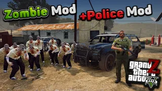 Обзор мода Zombie War (Police Mod + Zombie Mod)! Миссии полицейского в Зомби апокалипсис GTA 5!