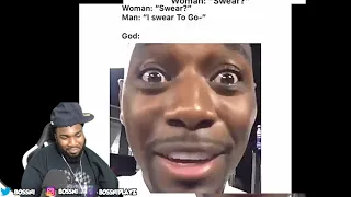 BOSSNI REACTS TO TRY NOT TO LAUGH HOOD VINES SAVAGE MEMES!