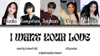 I WANT YOUR LOVE (TREASURE) COVER BY TRAINEE & IDOL