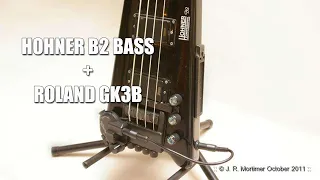 Hohner MIDI bass build #Roland #GK #GK3 #GK3b #hohner #B2 #bass #guitar #luthier #RichardMortimer