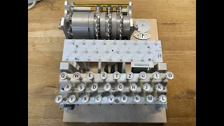 Fully Working 3D Printed Enigma Cypher Machine Replica