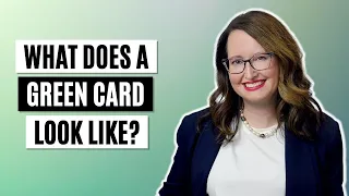 What does a green card look like?