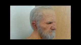 Realistic Old Man Silicone Mask Haired by Jeremy Gardner
