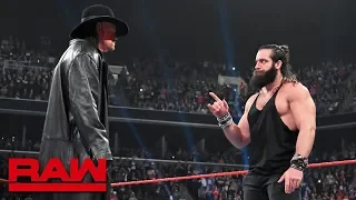 The Undertaker returns to silence “rapping” Elias: Raw, April 8, 2019