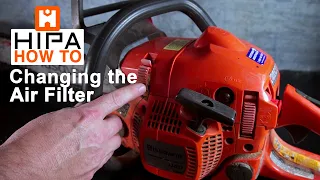 How to change an air filter on a Husqvarna chainsaw -  Hipa How To - 007