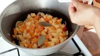 Овощное рагу без мяса за 15 минут