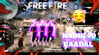 🥰Kabhi Jo Badal Barse 💞🔥||😍 free fire kabhi jo badal barse song status || #paula gaming yt 🔥💔