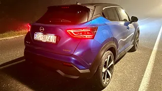 NEW NISSAN JUKE 2023 at night - LED lights & AMBIENT lights (Hybrid)