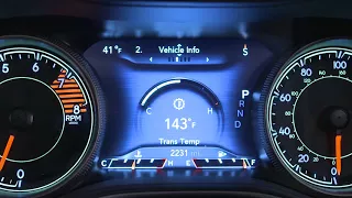 Instrument Cluster Display-The digital dashboard on the car instrument panel of 2019 Jeep Cherokee