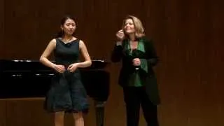 Renée Fleming Master Class, February 13, 2014: Pureum Jo and Daniel Fung