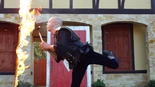 Adam Winrich Fire Whip Texas Ren Fest HD 2014