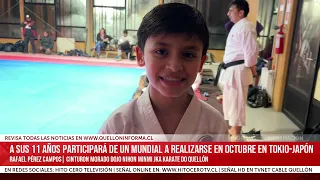 Deportista quellonino de 11 años participará de mundial de karate en Tokio-Japón