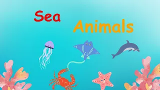 Sea Animals For Kids | English Vocabulary | | Educational Videos |