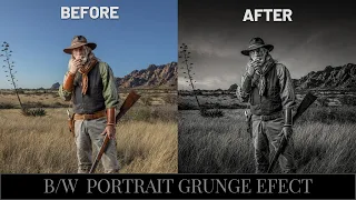 How to make a dramatic black & white portrait in Photoshop