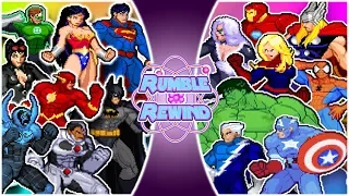 AVENGERS vs JUSTICE LEAGUE (Marvel vs DC Comics Animation) | RUMBLE REWIND