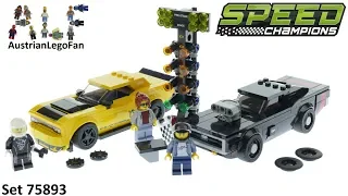 Lego Speed Champions 75893 Dodge Challenger SRT Demon & Dodge Charger R/T - Lego 75893 Speed Build