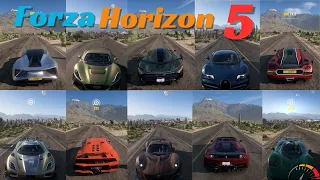 Top 10 Fastest Cars in FORZA HORIZON 5