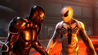 Spider-Man and Agent Venom Save Tombstone with White Symbiote Suit - Spider-Man 2 PS5