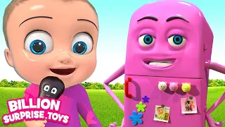 Johnny & Refrigerator Friend - BillionSurpriseToys Nursery Rhymes, Kids Songs