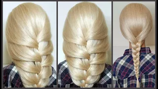 Хочешь Oбъемную косу? Легко!Прическа за 5 минут!Want a volume braid? Easy! Hairstyle in 5 minutes!