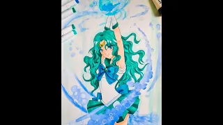 Sailor Neptune - Speedpaint [Time-Lapse]