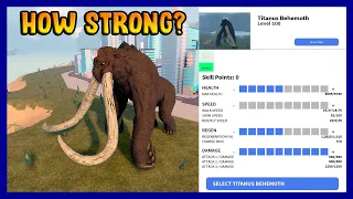 How Strong Is MAX BEHEMOTH? - Roblox Kaiju Universe