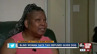 Tampa woman says cab driver denied access to her guide dog