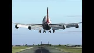 "Simspotting" Air India Boeing 747-400 Landing At Heathrow (FS2004)