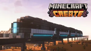 FUTURISTIC TRAIN with Create Mod! 🚅 | Minecraft Build Tutorial