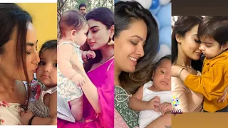 nagin serial actress with cute baby 🥰🥰🥰 #AKSbeststatus