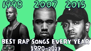 Best Rap Songs Each Year (1990-2023) | reCap'T