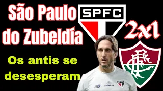 Enorme vitória do São Paulo de Zubeldía sobre o Fluminense e sobre a arbitragem