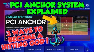 HITTING TIPS | PCI ANCHOR SYSTEM EXPLAINED IN MLB THE SHOW 22 | HOW TO BECOME A BETTER HITTER