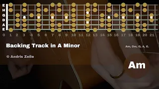 backing track in A Minor (Am) | Pop-Rock | Фон для соло импровизации