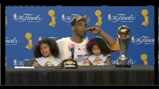 2010 NBA Finals Lakers vs Celtics Game 7 press conference after the game Kobe Bryant