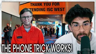 I Broke Into The US Security Convention | Hasanabi Reacts