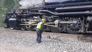 steam locomotive burnout Bigboy 4014 Union Pacific