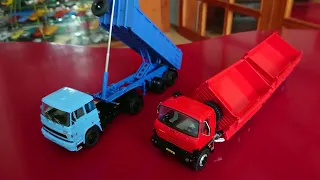 Tatra 815 with tipper trailer & Liaz 110 with tipper semi-trailer, 1/43