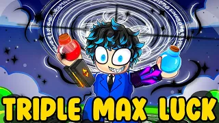 Using Triple Max Luck For OPRESSION Aura in Roblox Sol's RNG