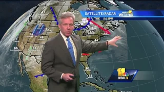 Breezy, mostly cloudy Wednesday