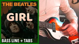 The Beatles - Girl /// BASS LINE [Play Along Tabs]