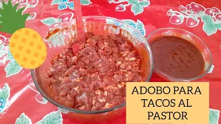 RECETA DE ADOBO PARA CARNE AL PASTOR